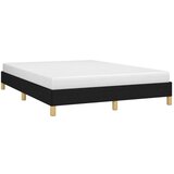  Posteljni okvir črn 140x190 cm blago, (20600881) | Shoptok.si