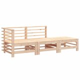  The Living Store Vrtna sedežna garnitura 3-delna trdna borovina - Vrtna Sedežna Garnitura, (21443785) | Shoptok.si