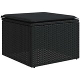 4-dijelni set vrtnih sofa od poliratana s jastucima crni | shoptok.hr