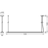 Ledvance LED prigušiva viseće rasvetno telo OFFICE LINE LED/40W/230V | Eponuda.com