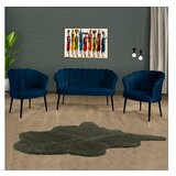 Atelier Del Sofa sofa i fotelja daisy black metal dark blue Cene