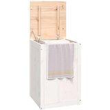  Zaboj za perilo bel 44x44x76 cm trdna borovina, (20704807) | Shoptok.si