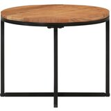 Maison Chic Klubska mizica - kavna mizica - Nizka mizica 45x45x35 cm trden akacijev les in železo, (21754595) | Shoptok.si