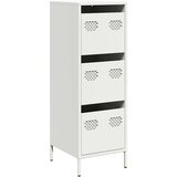 vidaXL Visoka omara bela 39x35x103,5 cm jeklo | Shoptok.si