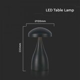  LED prigušiva punjiva stona lampa LED/1W/5V 3000-6000K 1800 mAh crna | Eponuda.com