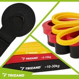 Trizand set elastičnih traka za vježbanje, 3 komada, s držačem za vrata | shoptok.hr