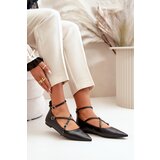Boto Women Ballerinas With Pointed Toes And Intertwined Straps Black Violra | Shoptok.si