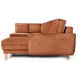 Bonami Selection Narančasta sklopiva kutna garnitura od samta (s lijevim kutom/u obliku slova "U") Tori – | shoptok.hr