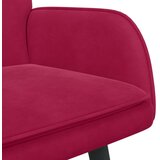  Kauč za dvoje boja crnog vina 115 x 61 x 87 cm Baršun | shoptok.hr