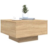  Stolić za kavu s LED svjetlima boja hrasta sonome 55x55x31 cm | Eponuda.com