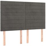  Box spring posteljni z vzmetnico temno siv 140x190 cm žamet, (20790850) | Shoptok.si