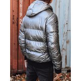 DStreet Men's winter hooded jacket, silver TX3948 | ePonuda.com