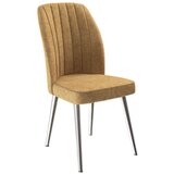 Hanah home set trpezarijskih stolica Platinum 6 kom, kapućino tkanina Jerry, hromirane metalne noge | Eponuda.com
