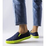 Gemre Navy quilted slip-on sneakers Balsamo | Shoptok.si