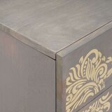 vidaXL Noćni ormar s ladicama Siva 50 x 33 x 60 cm masivno drvo manga | shoptok.hr