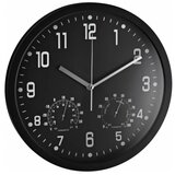  Zidni sat analogni sa termometrom i hidrometrom Alco crna | Eponuda.com
