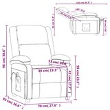  Masažna fotelja s krilnim naslonom crvena boja vina od tkanine | shoptok.hr