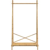  Stalak za odjeću s policom 102 x 50 x 190 cm od bambusa | shoptok.hr
