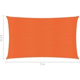  Jedro za zaštitu od sunca 160 g/m² narančasto 2 5 x 5 m HDPE | shoptok.hr