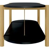  Stolić za kavu crni 110 x 48 x 40 cm od konstruiranog drva | shoptok.hr