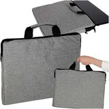  Siva torba za laptop 15,6" – poslovna aktovka s naramenicom | shoptok.hr