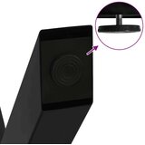  Noge za jedilno mizo v obliki črke X, 2 kosa, črne, 80 x (72-73) cm, jeklo, (22123588) | Shoptok.si