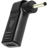 AVIZAR Adapter za polnjenje pod kotom USB-C v DC 3,0 x 1,1 mm – crn, (21261967)