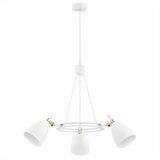  Argon 6148 - Luster na šipci CHARLOTTE 3xE27/15W/230V bela/zlatna | Eponuda.com