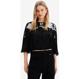 Desigual Bluza črna / bela | Shoptok.si