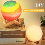 CPROSP 3D LED lunina svetilka z daljincem in 16 barvami | Shoptok.si