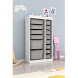 Hanah home višenamenske police montana xs 2D4N8U white grey v2 Cene