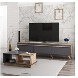 Hanah home Set TV komoda i klub stolić, orah | Eponuda.ba