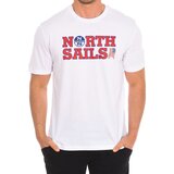 North Sails Majice s kratkimi rokavi 9024110-101 Bela Cene