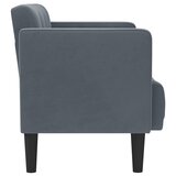  Dvosjed tamno sivi 111 cm baršun | shoptok.hr