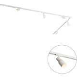 QAZQA Sodobni sistem tirnih svetil s 5 reflektorji bela 1-fazni - Iconic Kohua | Shoptok.si