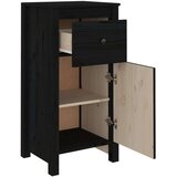  Komoda črna 40x35x80 cm trdna borovina, (20654738) | Shoptok.si