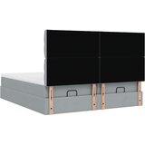 vidaXL Okvir kreveta s madracima svijetlosivi 180x200cm tkanine | shoptok.hr