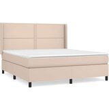  Box spring postelja z vzmetnico kapučino 180x200cm umetno usnje, (20895692) | Shoptok.si