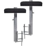 vidaXL Set 2 podpornih nosilcev za prikolico za čoln 63 - 88 cm | Shoptok.si