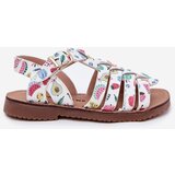 Boto Girls Children's Sandals Made Of Eco Leather Fruits Multicolor Mariana | ePonuda.com