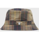 Barbour Pamučni šešir Tartan Bucket Hat boja: zelena, pamučni, MHA0618