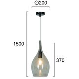  Luster na sajli NEXT 1xE27/40W/230V dimljeno-crna | Eponuda.com