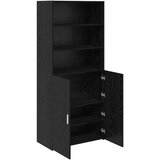  Highboard Crni hrast 80 x 42,5 x 185 cm Konstruirano drvo | shoptok.hr