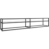 Maison Chic TV omarica - TV enota - Televizijska omarica prozorna 220x40x40,5 cm kaljeno steklo, (21701519) | Shoptok.si