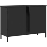 Ormarić za umivaonik crni 80 x 30 x 60 cm konstruirano drvo | shoptok.hr