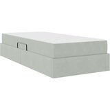  s madracem i skladištem Svijetlo siva 90 x 190 cm Baršun | shoptok.hr