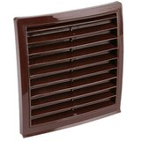 Air-Circle vanjska rešetka (smeđe boje, promjer: 100 mm, s mrežom za muhe) | shoptok.hr