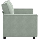  Dvosjed Sofa Svijetlosiva 160x78x84 cm Baršun | Shoptok.si