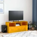 TV ormarić boja senfa 99 x 39 x 44 cm čelični | shoptok.hr