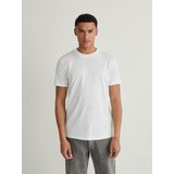 Reserved majica regular fit - bela Cene